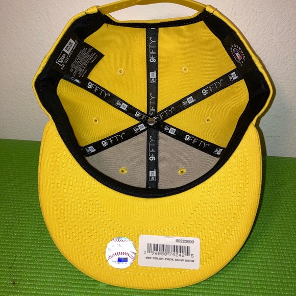 Men's New Era Yellow Chicago White Sox Spring Color Pack 9FIFTY Snapback Hat - Picture 5 of 8